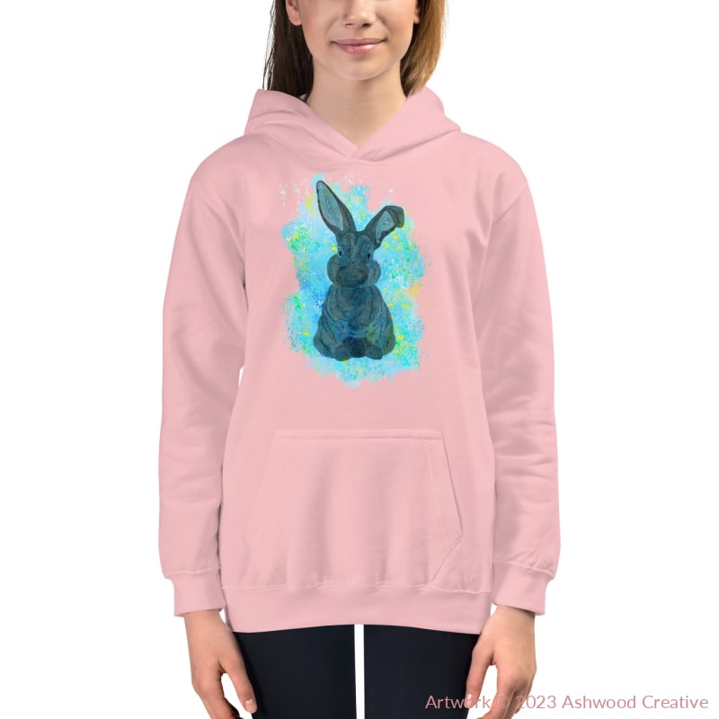 Blue Bunny Kids Hoodie Baby Pink / Xs