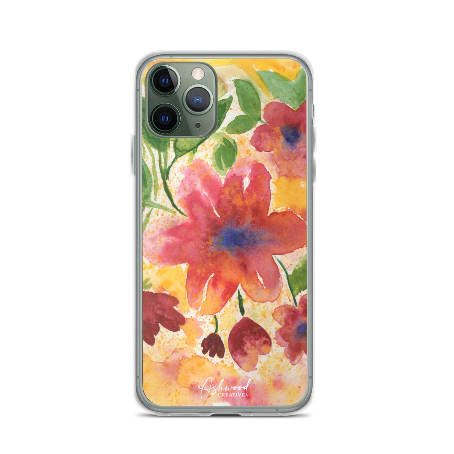 Watercolor Red Flowers Case for iPhone®