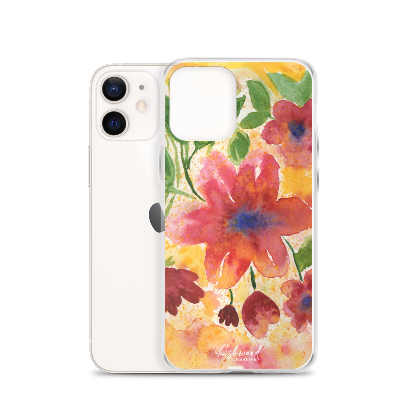 Watercolor Red Flowers Case for iPhone®