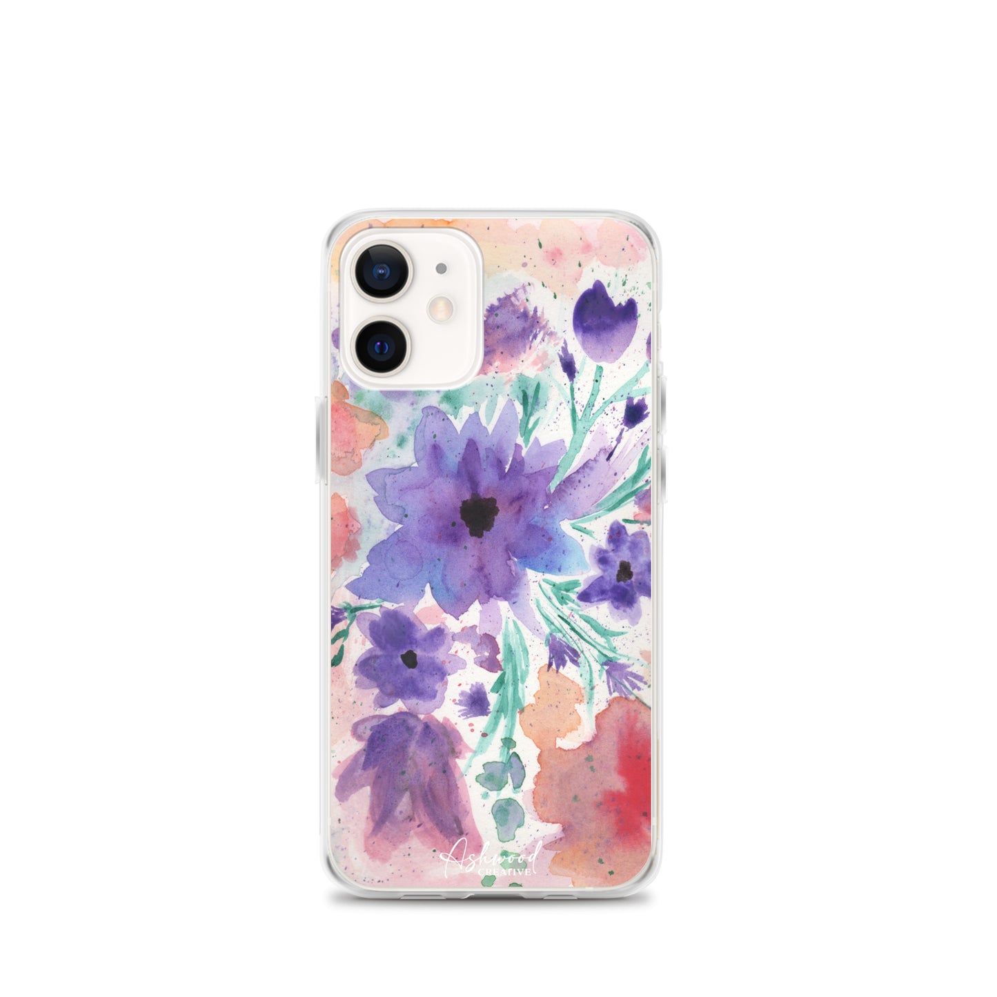 Watercolor Purple Flowers Case for iPhone®