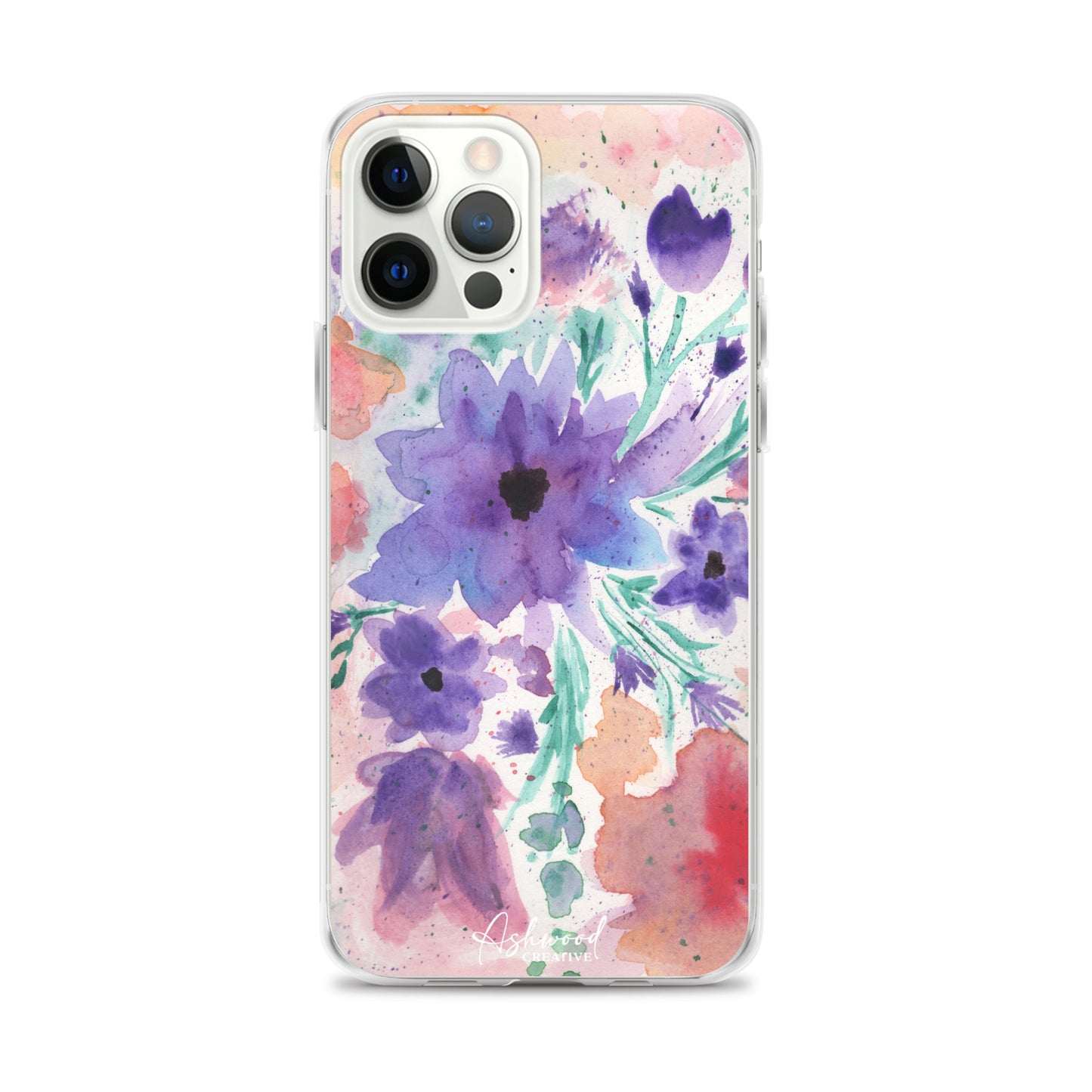 Watercolor Purple Flowers Case for iPhone®