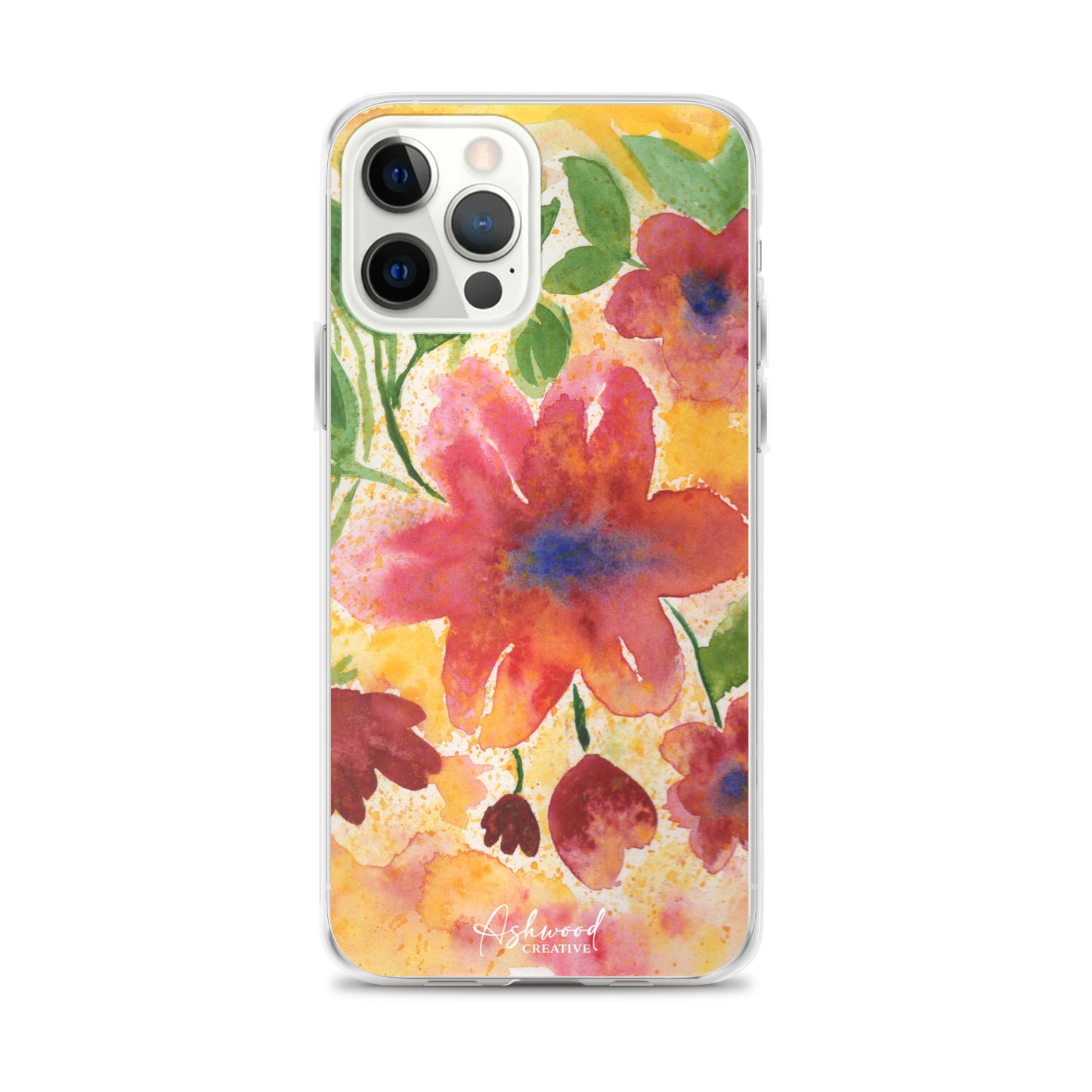 Watercolor Red Flowers Case for iPhone®