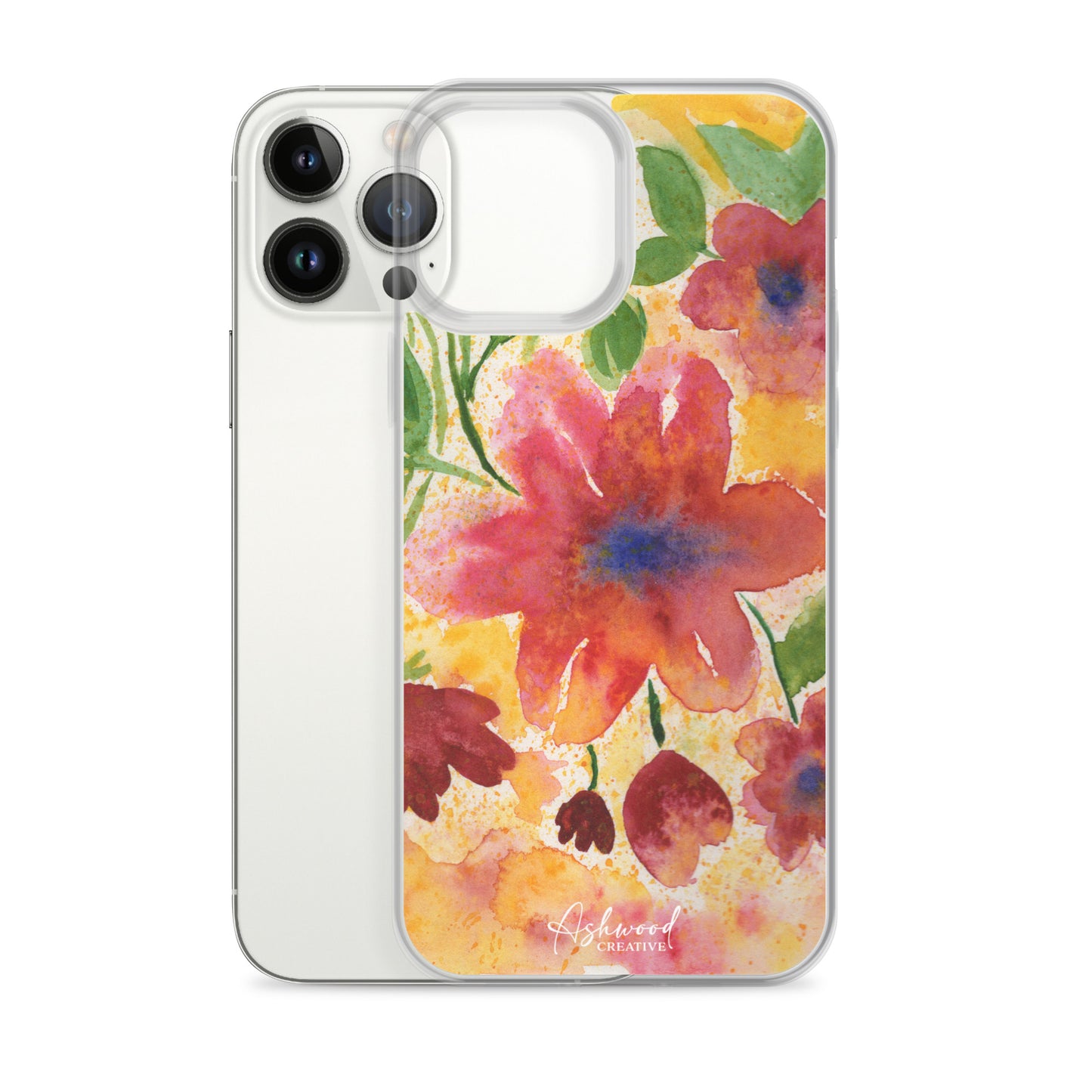 Watercolor Red Flowers Case for iPhone®