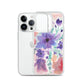 Watercolor Purple Flowers Case for iPhone®