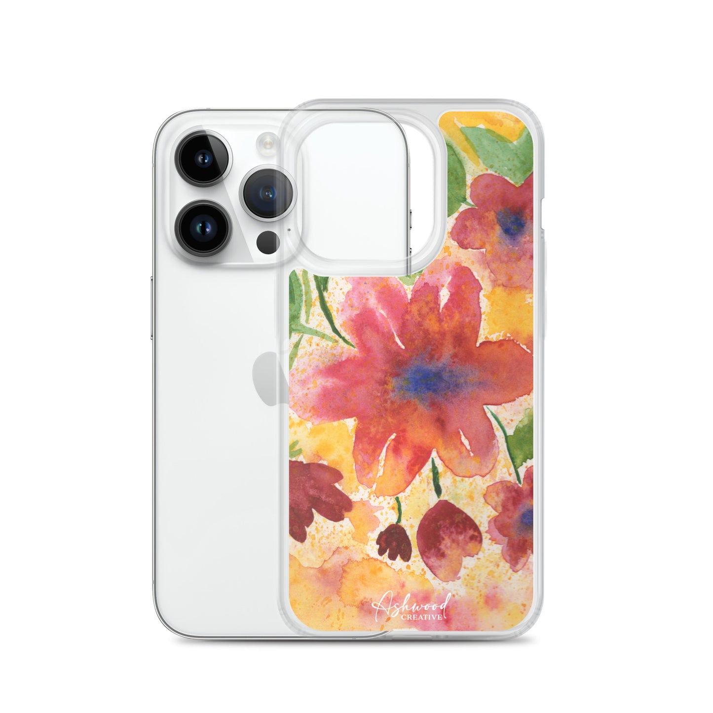 Watercolor Red Flowers Case for iPhone®