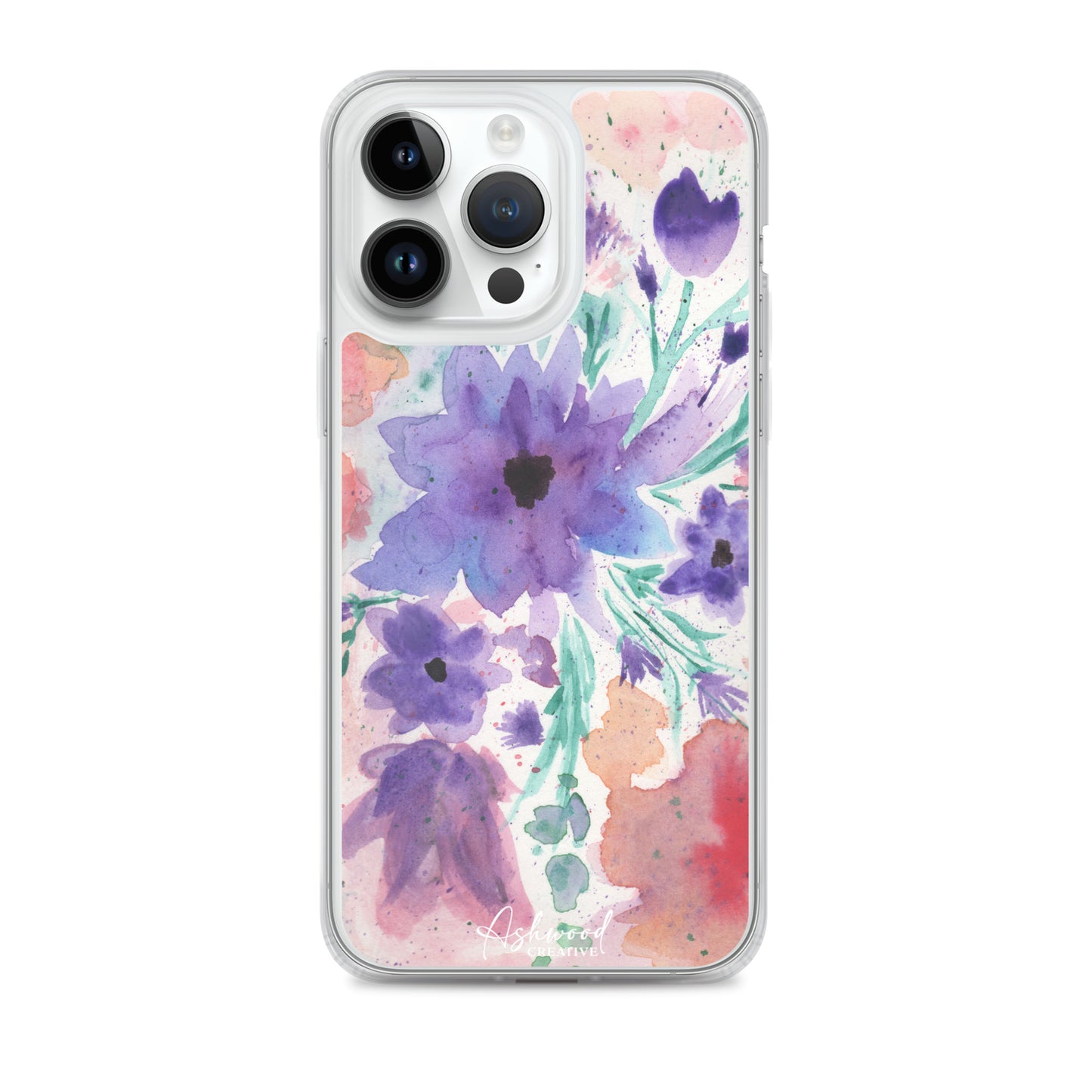 Watercolor Purple Flowers Case for iPhone®