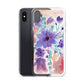 Watercolor Purple Flowers Case for iPhone®