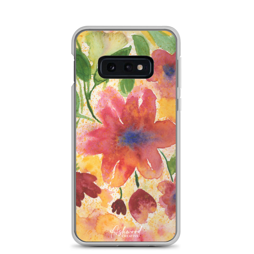 Watercolor Red Flowers Case for Samsung®