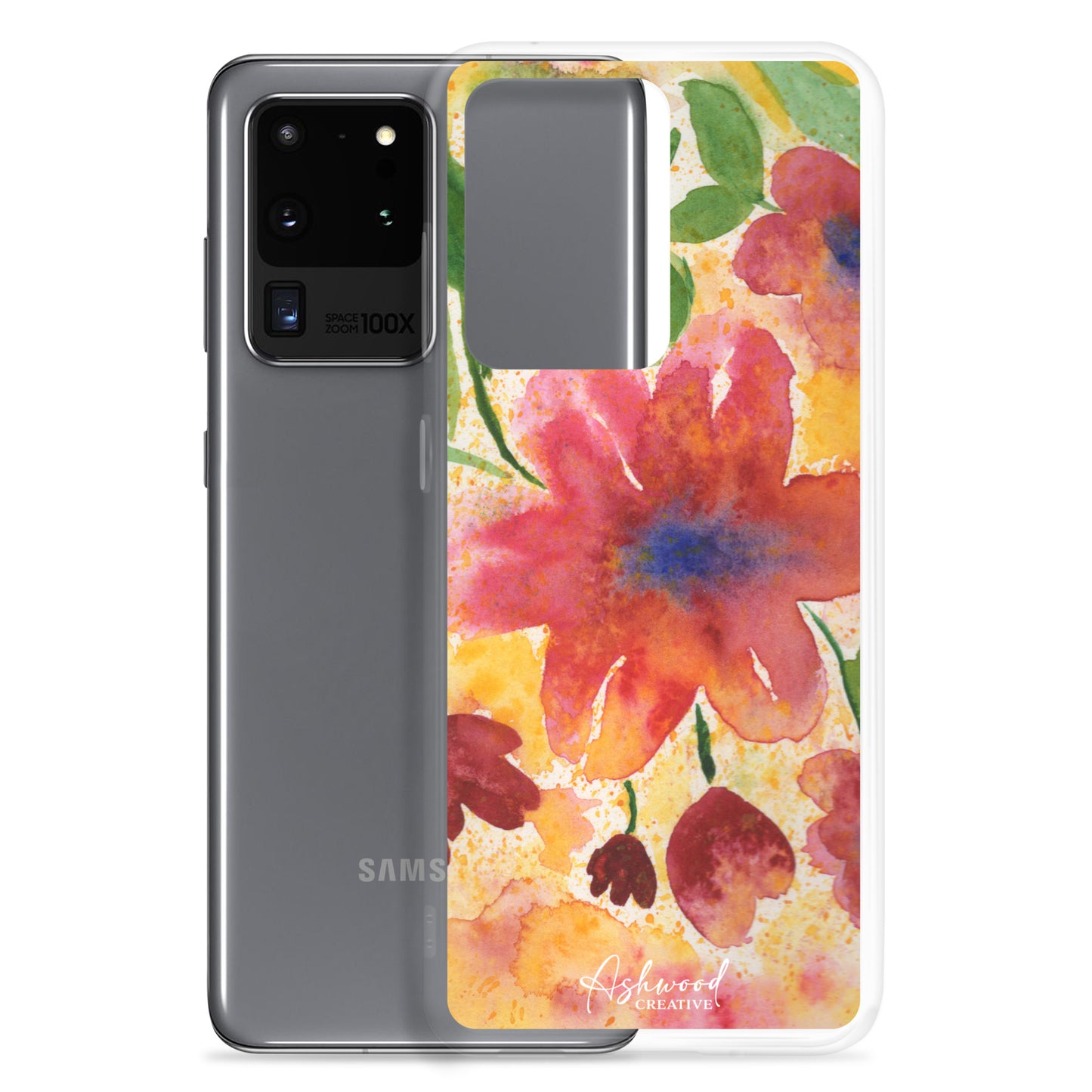 Watercolor Red Flowers Case for Samsung®