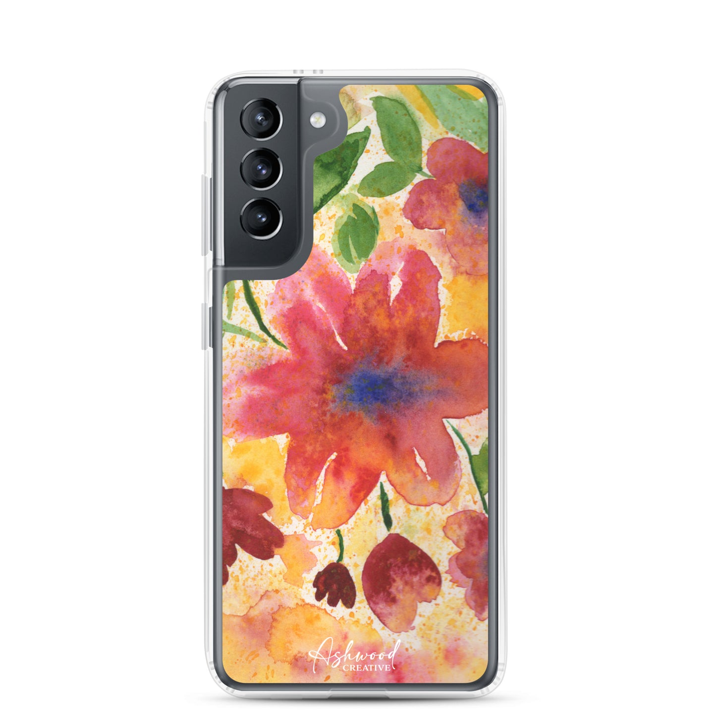 Watercolor Red Flowers Case for Samsung®