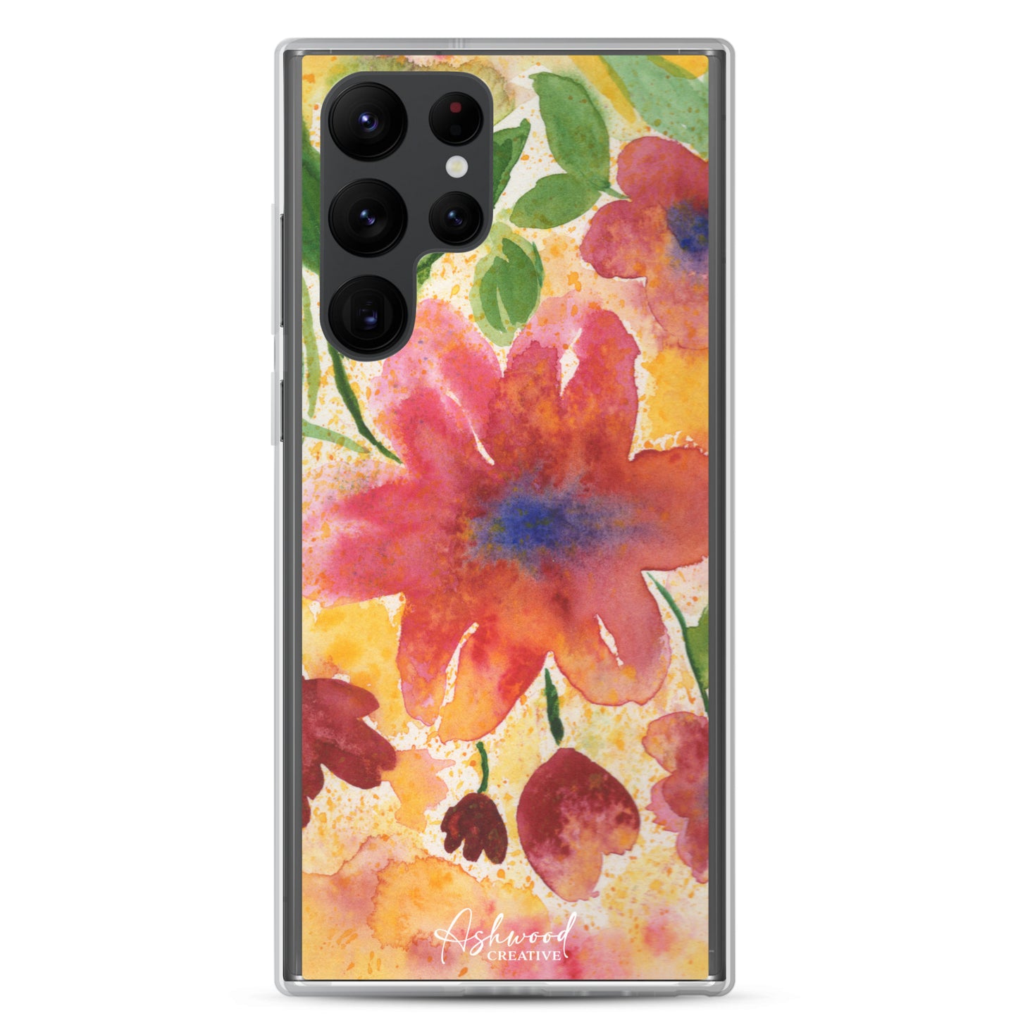 Watercolor Red Flowers Case for Samsung®