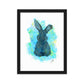 Blue Bunny Framed matte paper poster