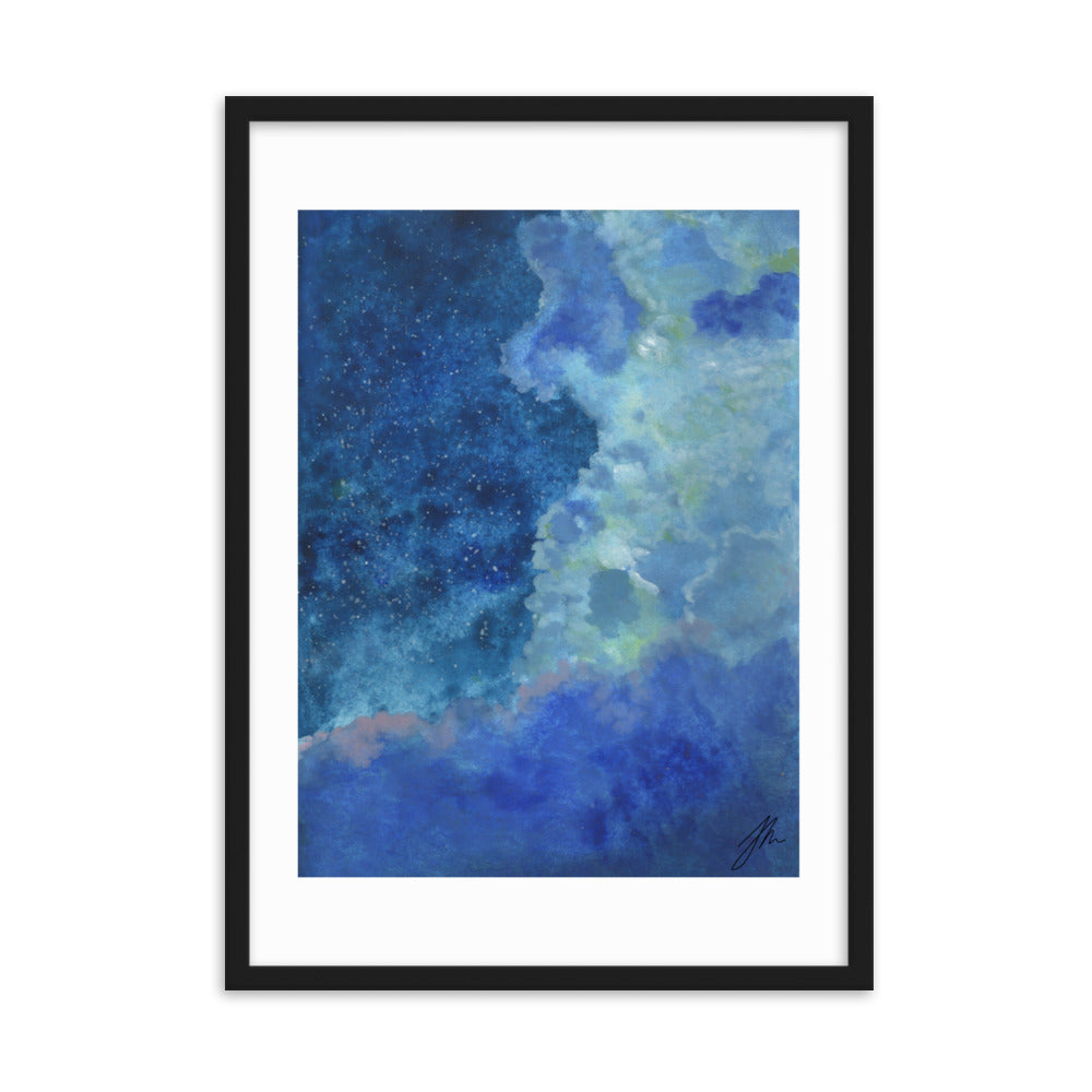 Starry Night Framed matte paper poster