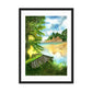 Summer Lake Framed matte paper poster