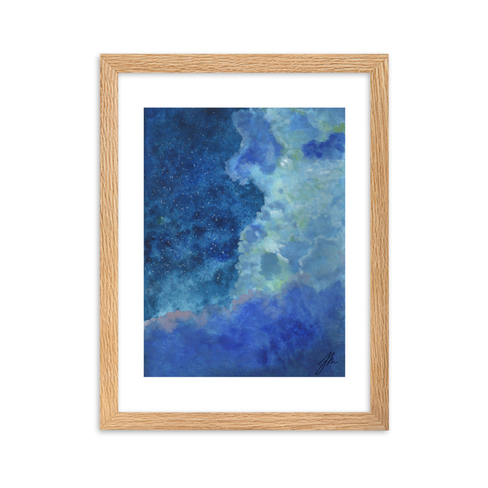 Starry Night Framed matte paper poster