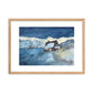 Snowy Chalet Framed matte paper poster