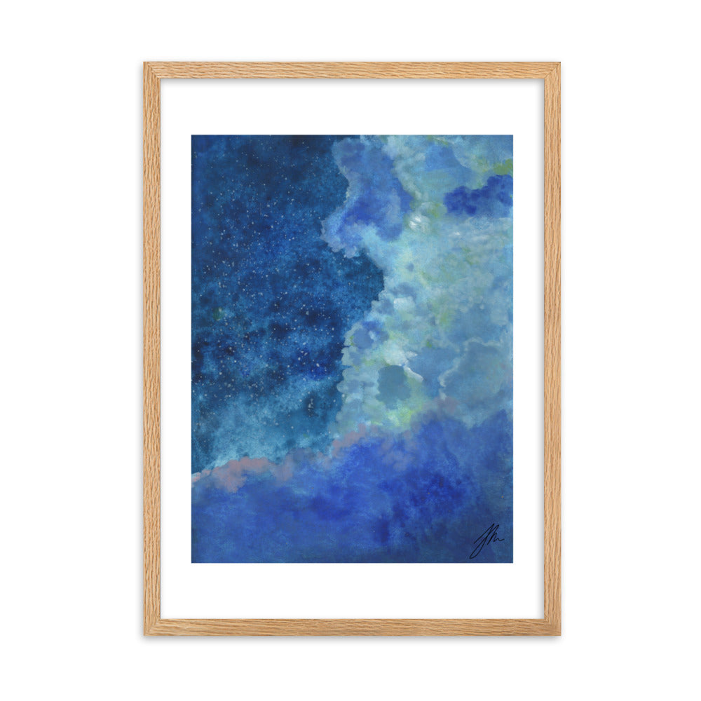 Starry Night Framed matte paper poster