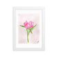 Pink Peony Framed matte paper poster