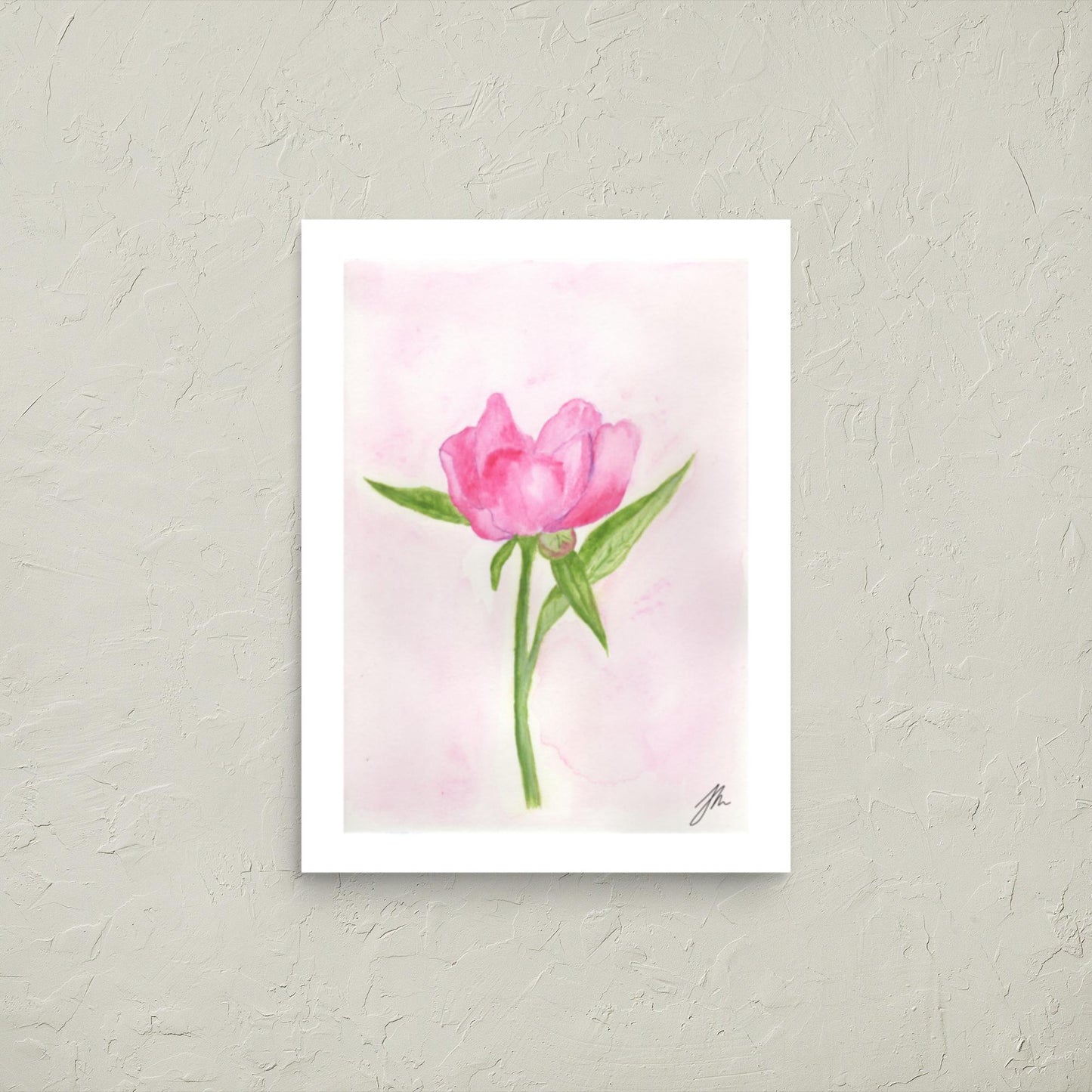 Pink Peony Poster