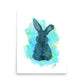 Blue Bunny Poster