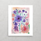 Purple Watercolour Flowers