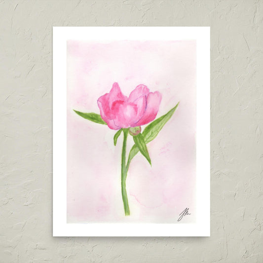 Pink Peony Poster