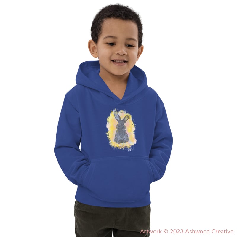 Yellow Bunny Kids Hoodie