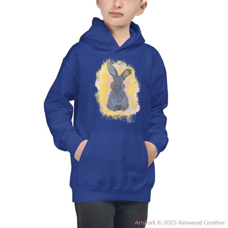 Yellow Bunny Kids Hoodie