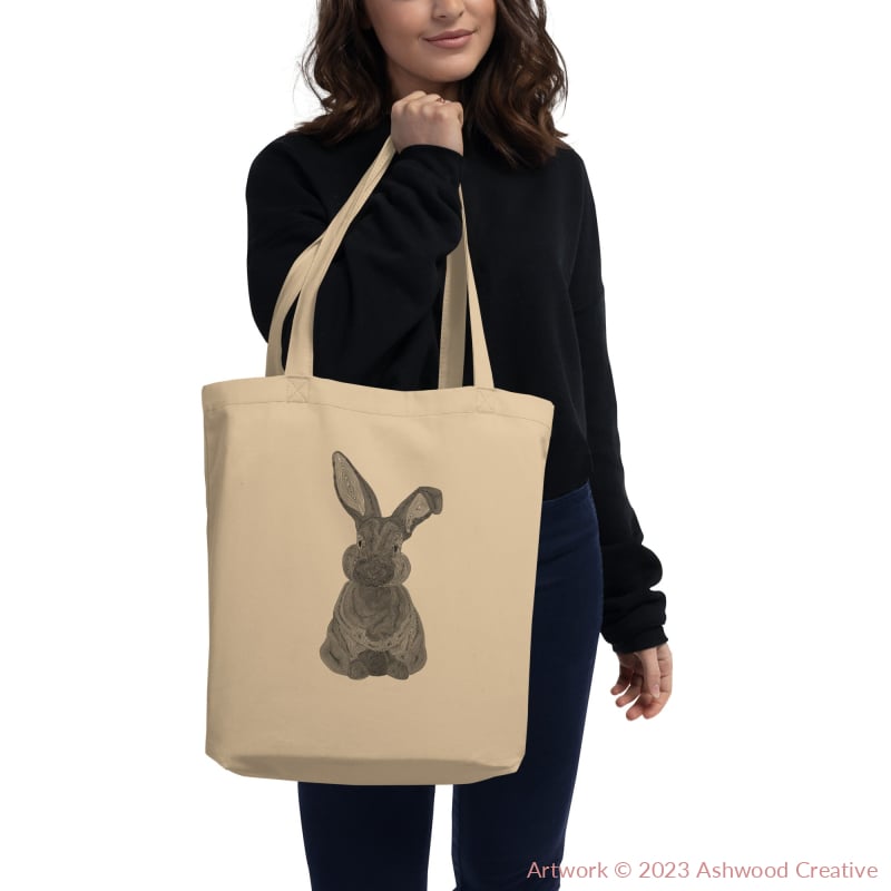 Black Bunny Eco Tote Bag