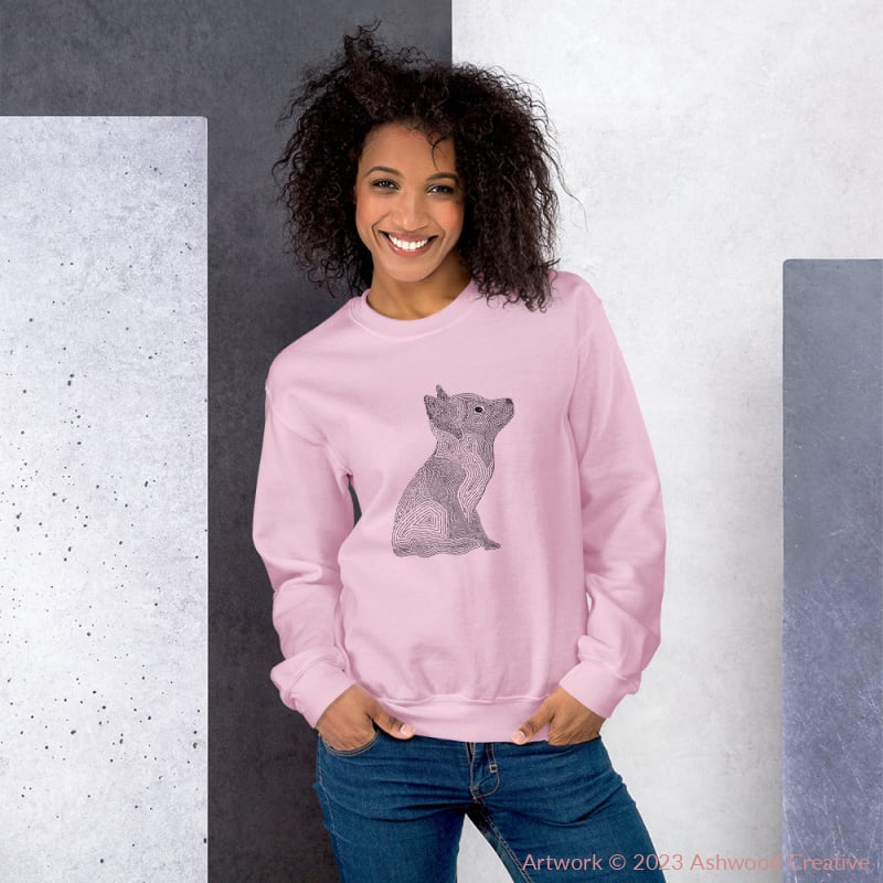 Black Fox Unisex Sweatshirt - Ashwood Creative