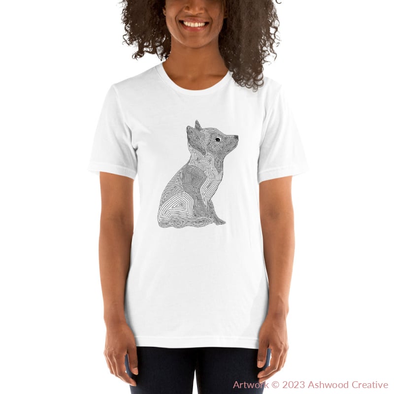 Black Fox Unisex t-shirt - Ashwood Creative