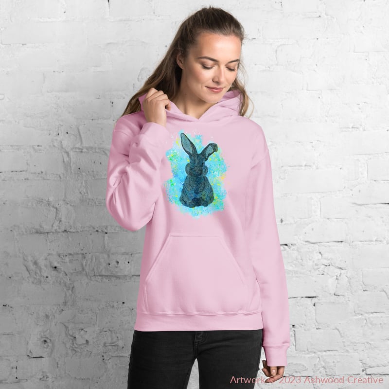 Blue Bunny Unisex Hoodie - Ashwood Creative