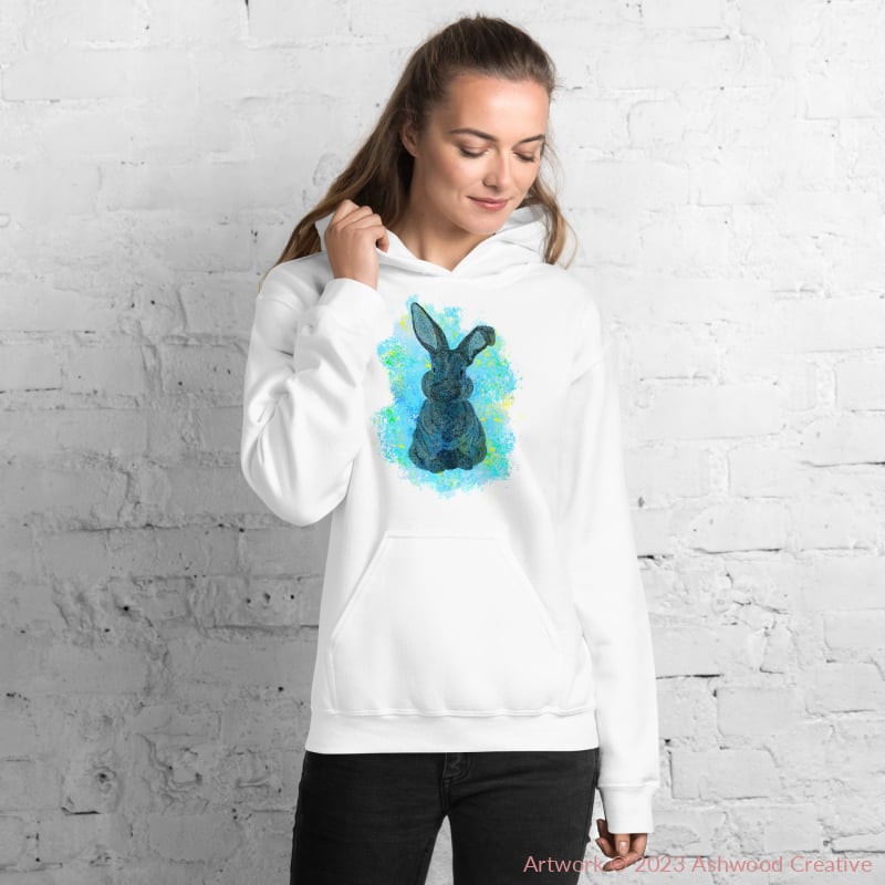 Blue Bunny Unisex Hoodie - Ashwood Creative