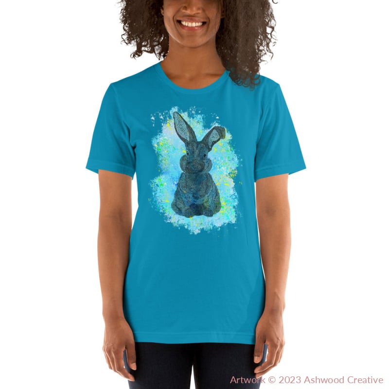 Blue Bunny Unisex t-shirt - Ashwood Creative