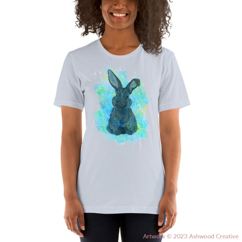 Blue Bunny Unisex t-shirt - Ashwood Creative