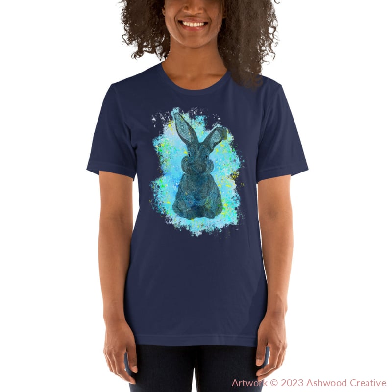 Blue Bunny Unisex t-shirt - Ashwood Creative