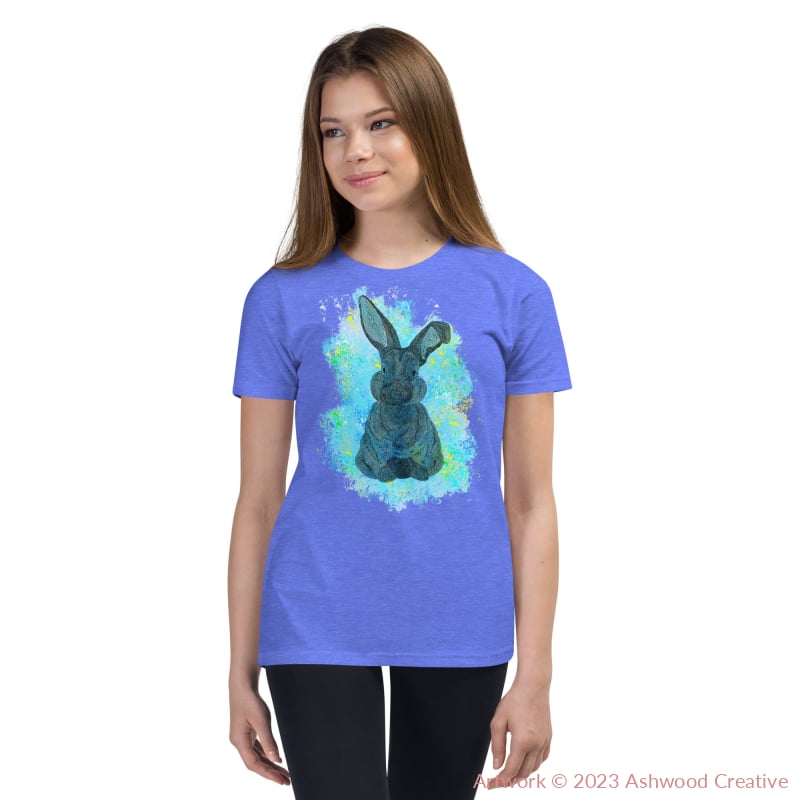 Blue Bunny Youth Short Sleeve T-Shirt Heather Columbia / S T-Shirt