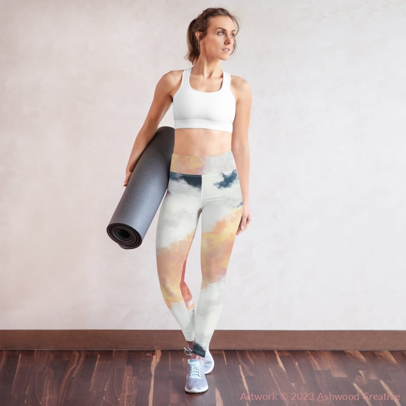 Clouds Yoga Leggings Xs