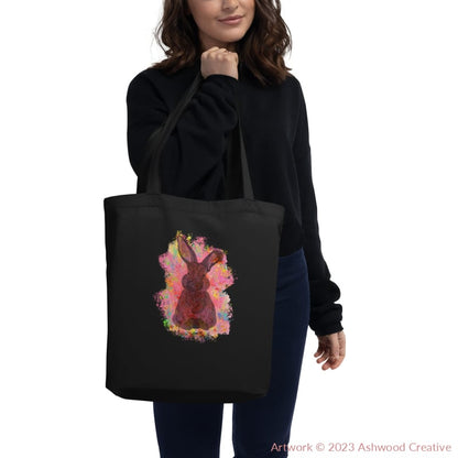 Red Bunny Eco Tote Bag - Ashwood Creative