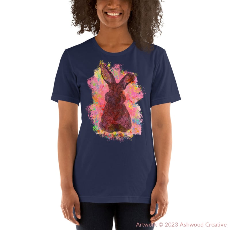 Red Bunny Unisex t-shirt - Ashwood Creative