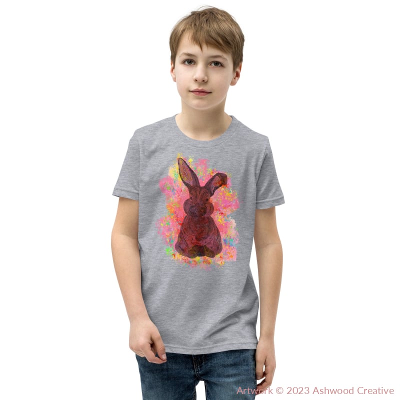 Red Bunny Youth Short Sleeve T-Shirt Athletic Heather / S T-Shirt