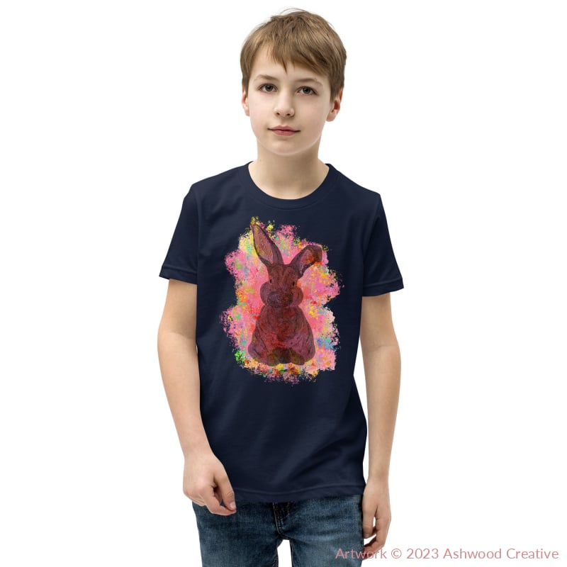 Red Bunny Youth Short Sleeve T-Shirt Navy / S T-Shirt