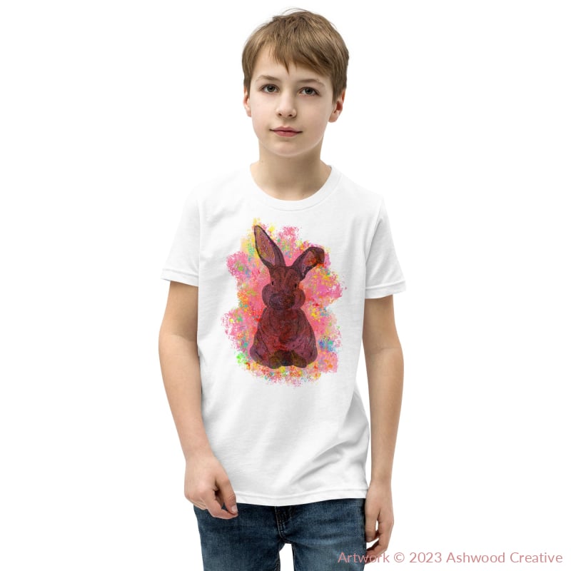 Red Bunny Youth Short Sleeve T-Shirt White / S T-Shirt