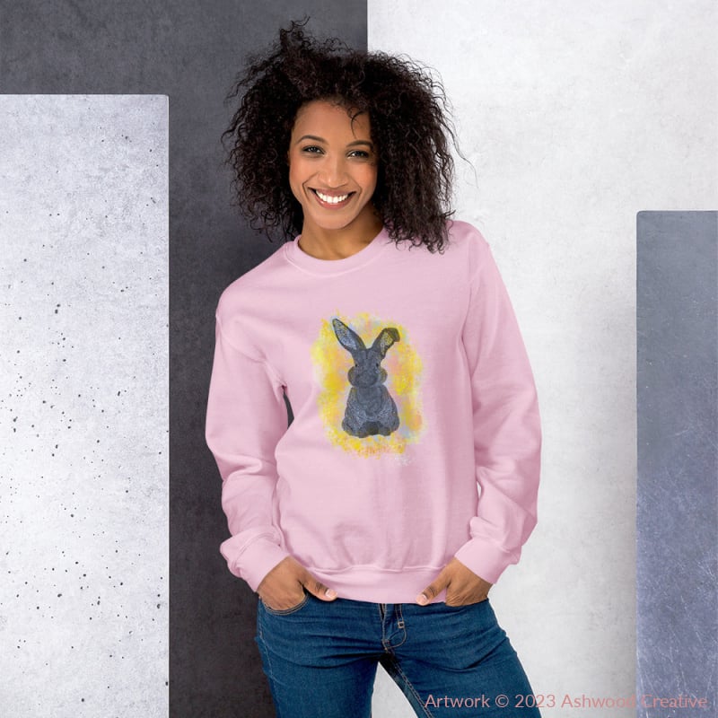 Yellow Bunny Unisex Sweatshirt - Ashwood Creative