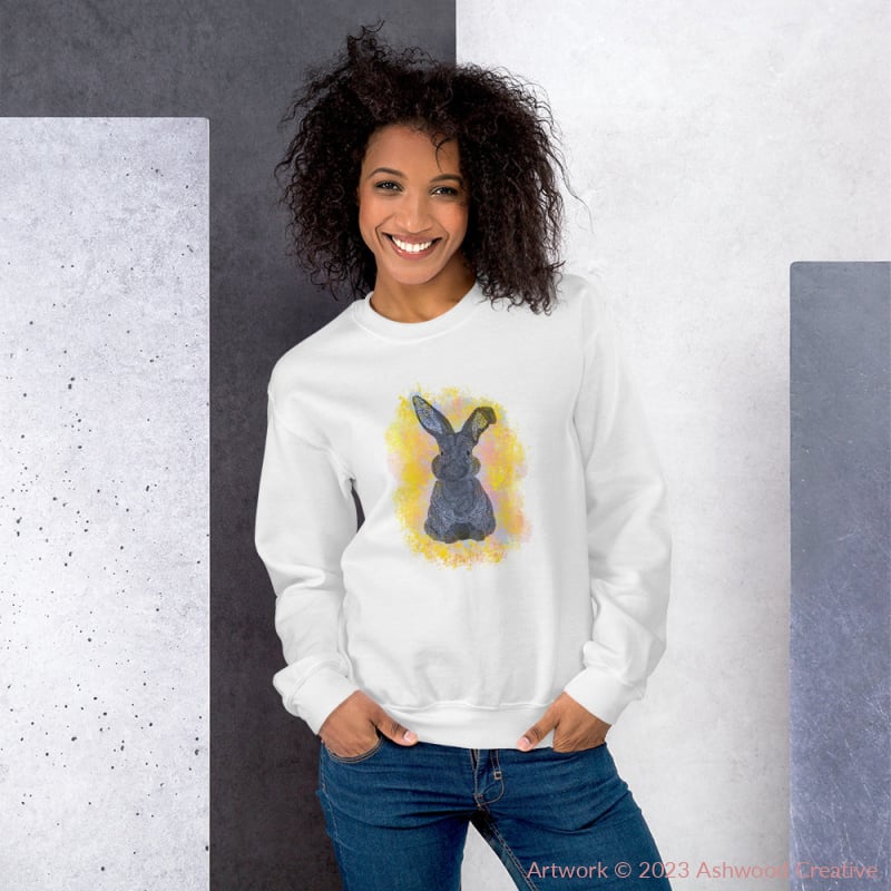 Yellow Bunny Unisex Sweatshirt - Ashwood Creative