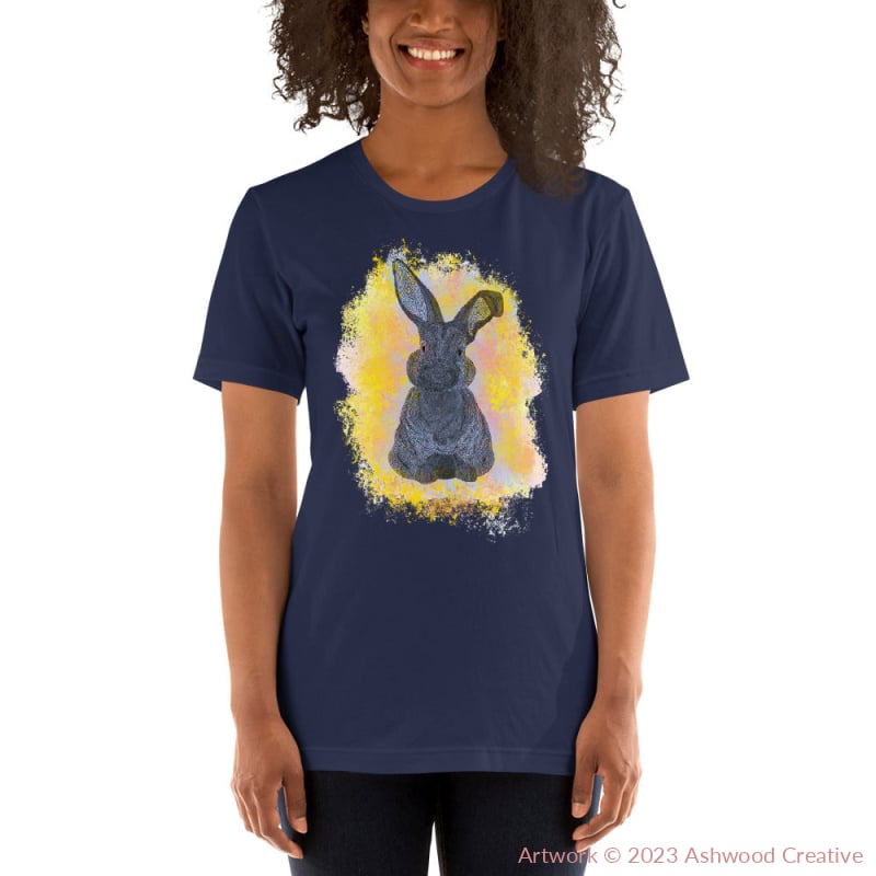 Yellow Bunny Unisex t-shirt - Ashwood Creative