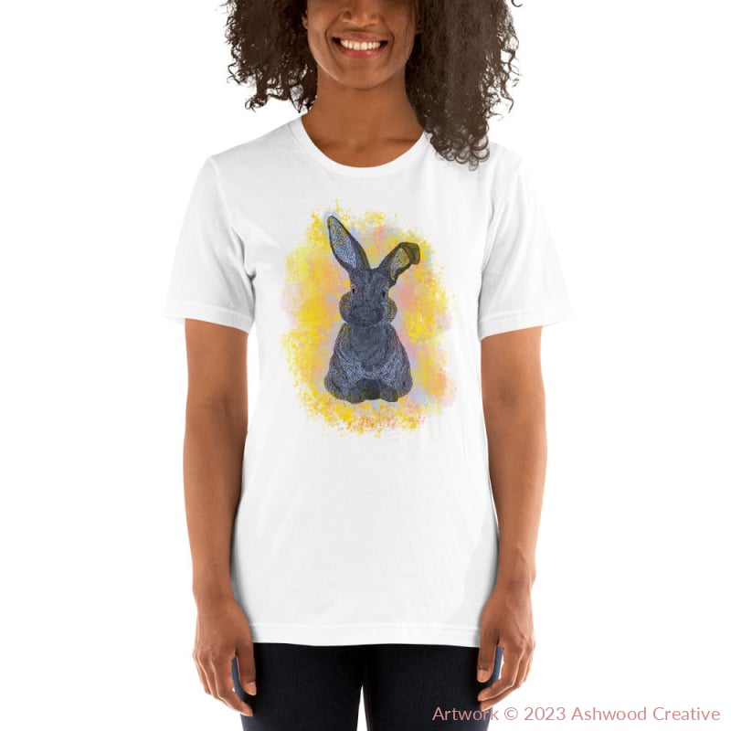 Yellow Bunny Unisex t-shirt - Ashwood Creative