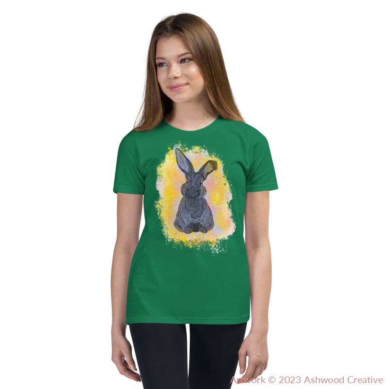 Yellow Bunny Youth Short Sleeve T-Shirt Kelly / S