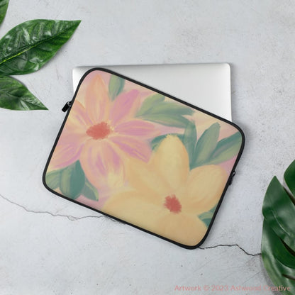 Yellow Flowers Laptop Sleeve 13