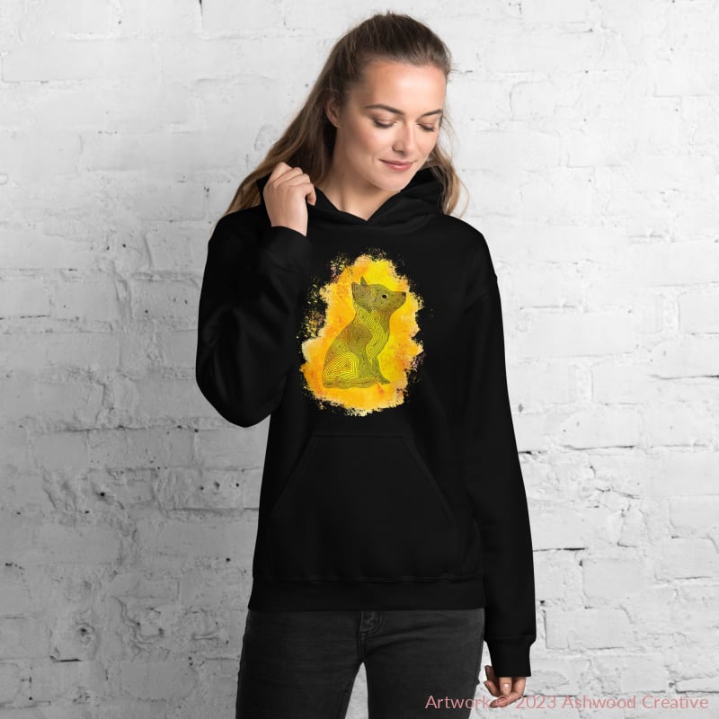 Yellow Fox Unisex Hoodie - Ashwood Creative